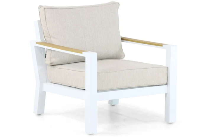 Lifestyle Garden Furniture Bilbao lounge tuinstoel - Wit