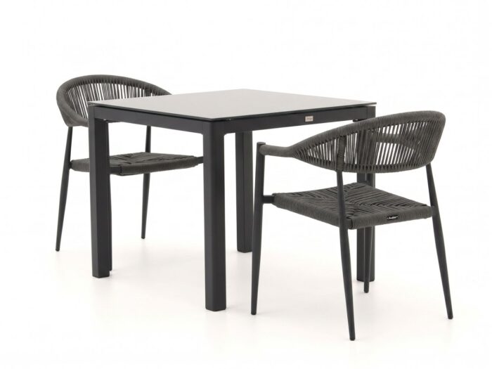 Manifesto Furniture Belpasso/La Fonte 90cm dining tuinset 3-delig stapelbaar