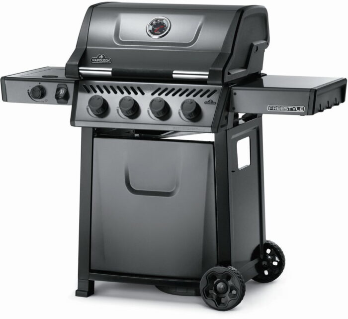 Napoleon grills Freestyle 425, 4 hoofdbranders met zijbrander graphite barbecue BBQ