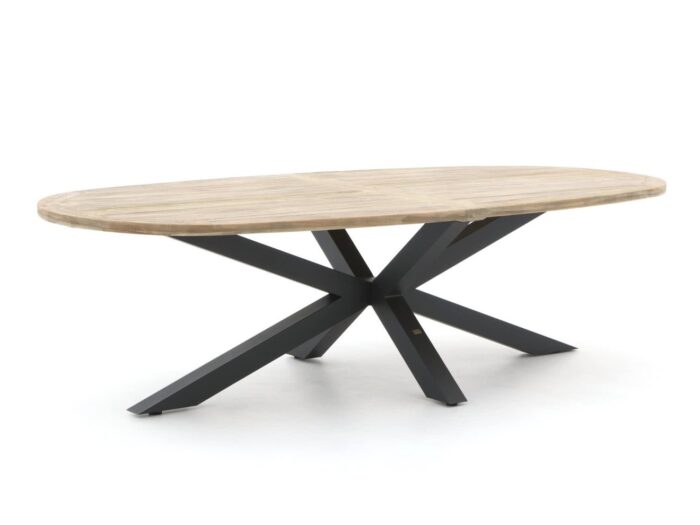 ROUGH Furniture ROUGH-Y Ellips dining tuintafel 280x130cm Laagste prijsgarantie! – Grijs