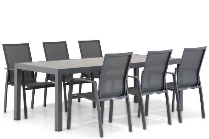 Lifestyle Garden Furniture Ultimate/Residence 220 cm dining tuinset 7-delig - Grijs-antraciet