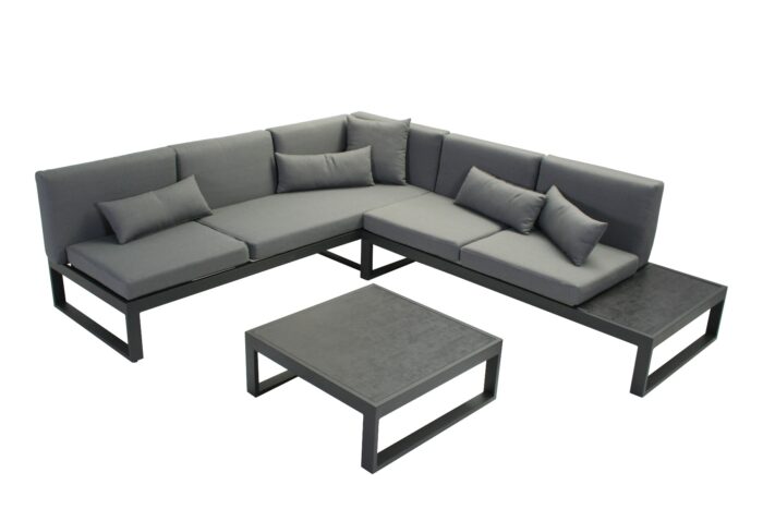 Aluminium loungeset Malaga 6 personen