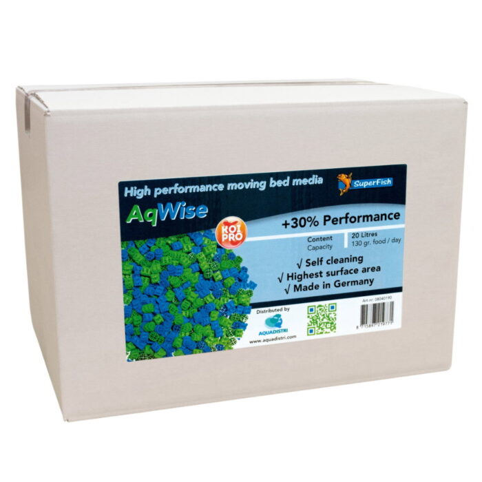 Superfish Aqwise floating bed media 50 liter – transparant