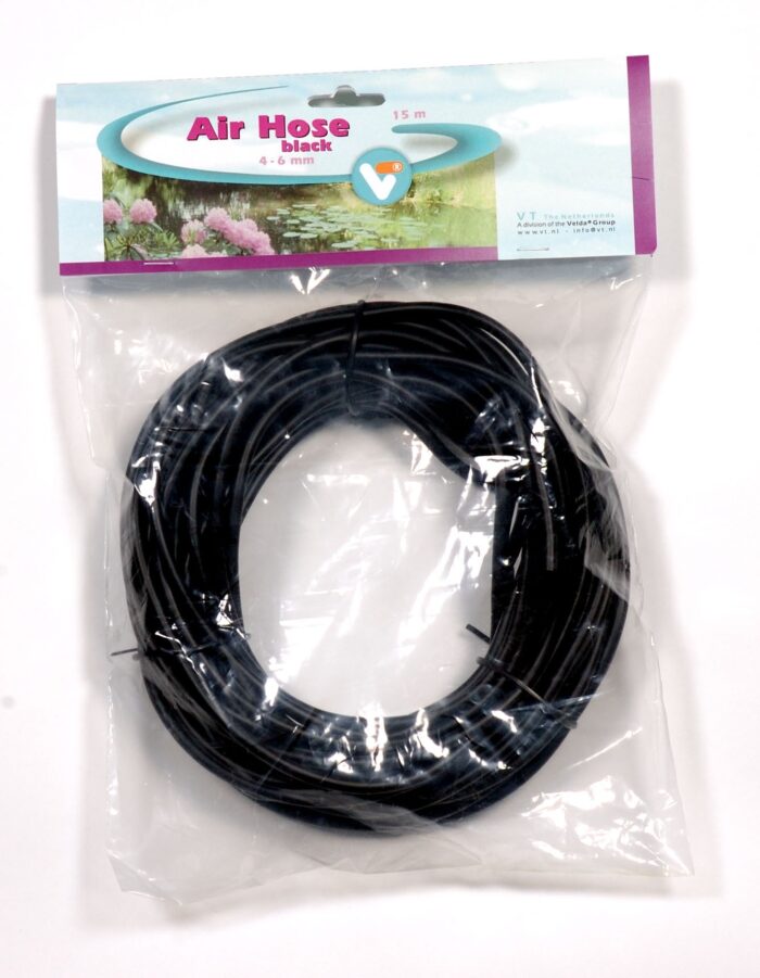 Vt Luchtslang zwart 4-6 mm 15 m Velda