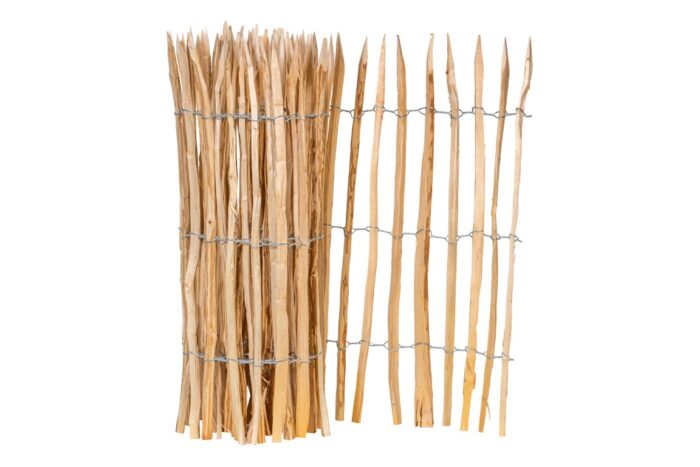 Tuindeco Hazelaar hekwerk op rol L460xH100 cm /5 cm /3 draden – hout