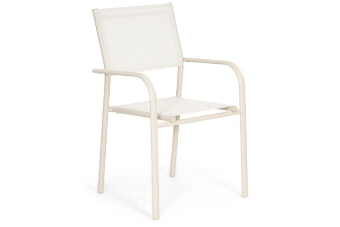 Presto Brentino dining tuinstoel stapelbaar – Zand/Beige