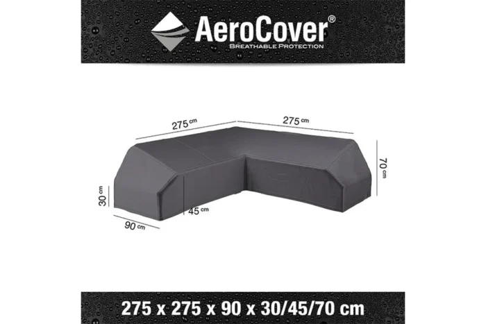 Platinum AeroCover | Loungesethoes 275 x 275 x 90 x 30-45-70(h) | L-Platform