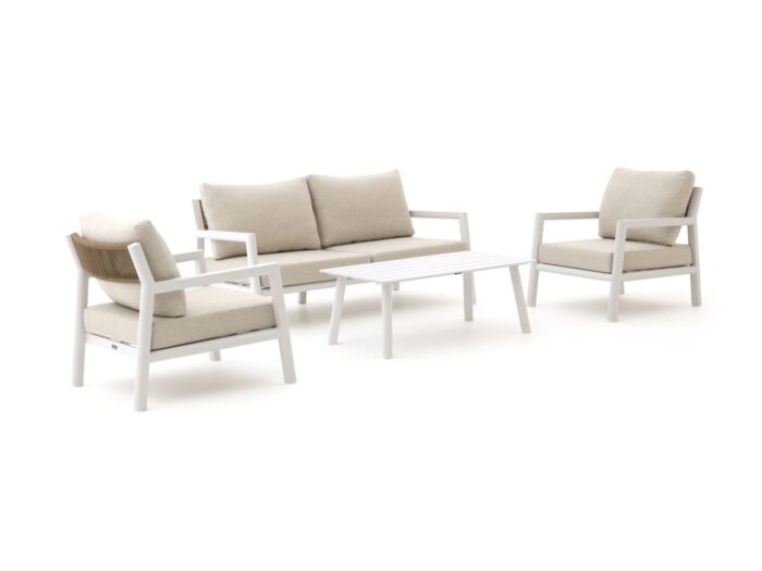 Manifesto Furniture Manifesto Corsano stoel-bank loungeset 4-delig Laagste prijsgarantie! – Taupe