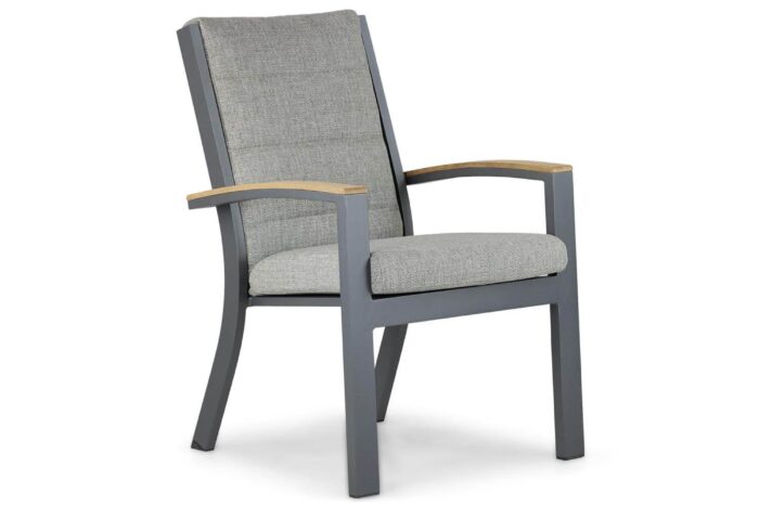 Osmen Midura dining tuinstoel – Grijs-antraciet
