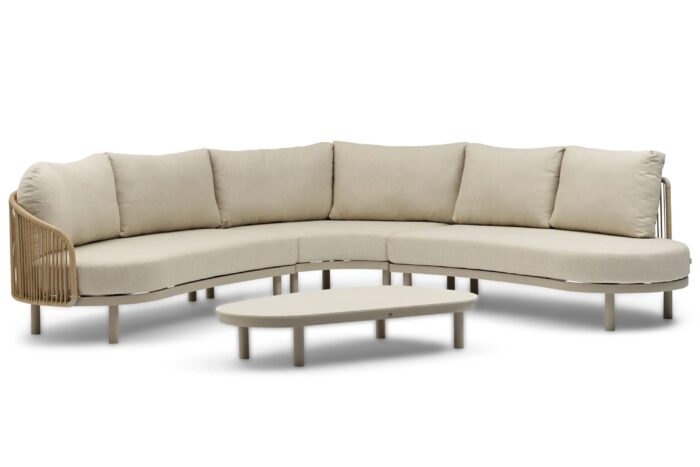 Coco Amici organisch loungeset 4-delig – Zand/Beige