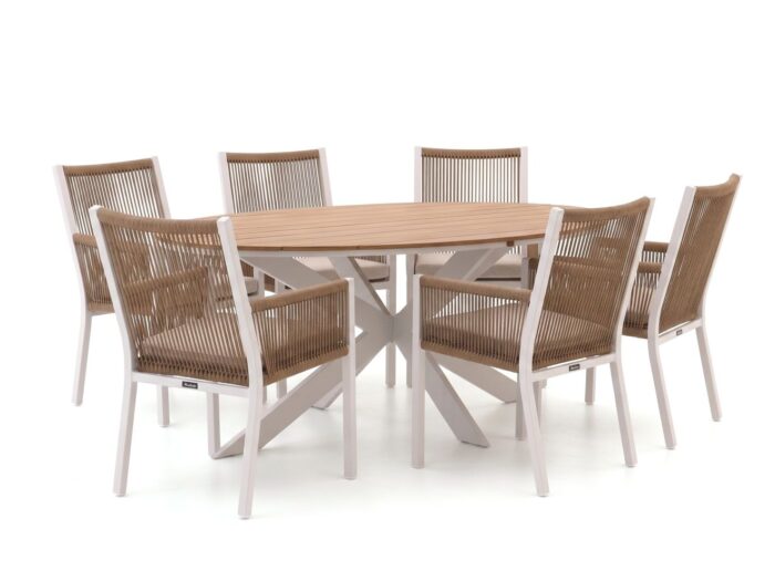 Manifesto Furniture Rivola/Fidenza 220cm dining tuinset 7-delig