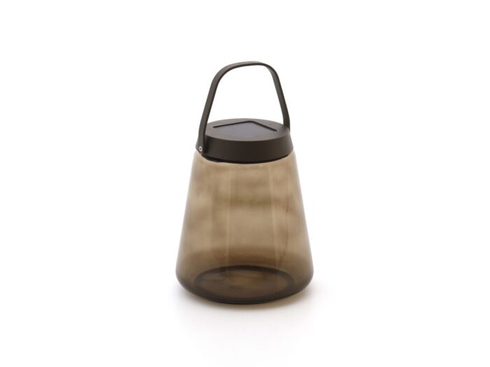 SUNS Luna S lantaarn solar ø 30cm (h: 48,9cm) Laagste prijsgarantie! – Taupe