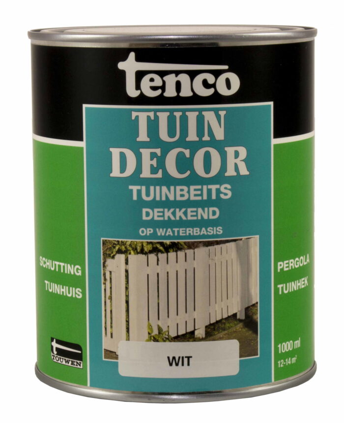 Tenco Tuindecor dekkend wit 1l verf/beits