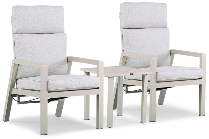 Lifestyle Garden Furniture Albelli bistroset 3-delig – Taupe-naturel-bruin