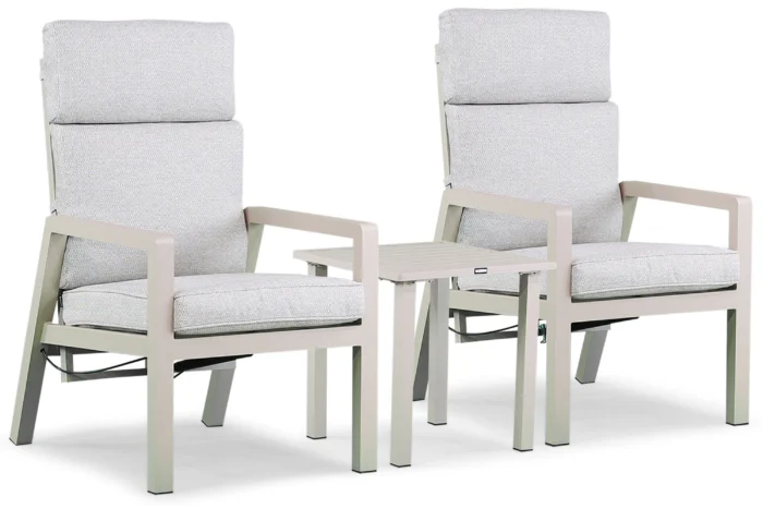 Lifestyle Garden Furniture Albelli bistroset 3-delig - Taupe-naturel-bruin