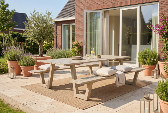 Lifestyle Garden Furniture Forte picknickbank 220×98 cm – Zand/Beige