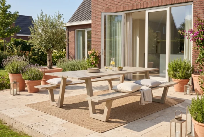 Lifestyle Garden Furniture Forte picknickbank 220x98 cm - Zand/Beige