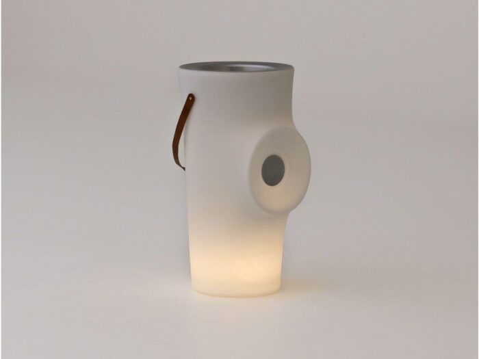 New Garden Woody buitenlamp led oplaadbaar dimbaar ø 39cm (h: 70cm) Laagste prijsgarantie! – Wit