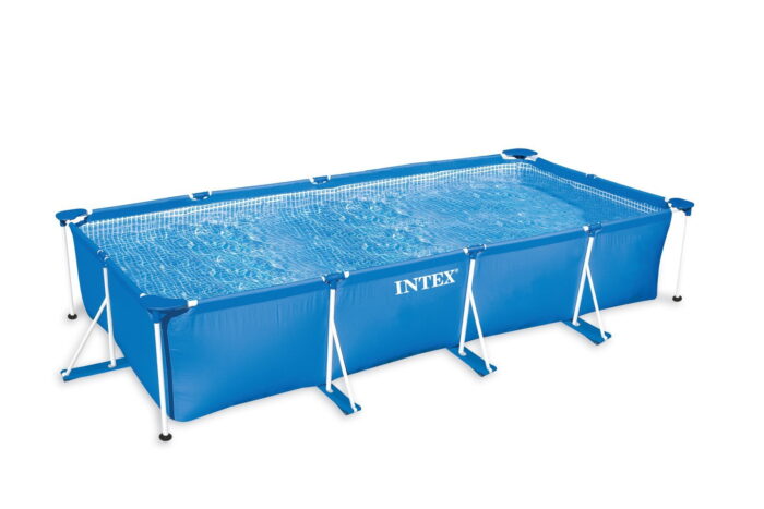 Intex Metal Frame Opzetzwembad 220×150 cm – blauw
