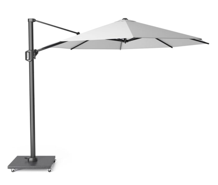 Platinum Zweefparasol Challenger T1 dia. 3,5 meter wit zonwering – tweekleurig