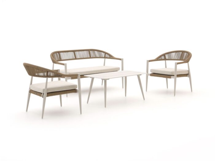 Manifesto Furniture Manifesto Belpasso stoel-bank loungeset 4-delig Laagste prijsgarantie! – Taupe