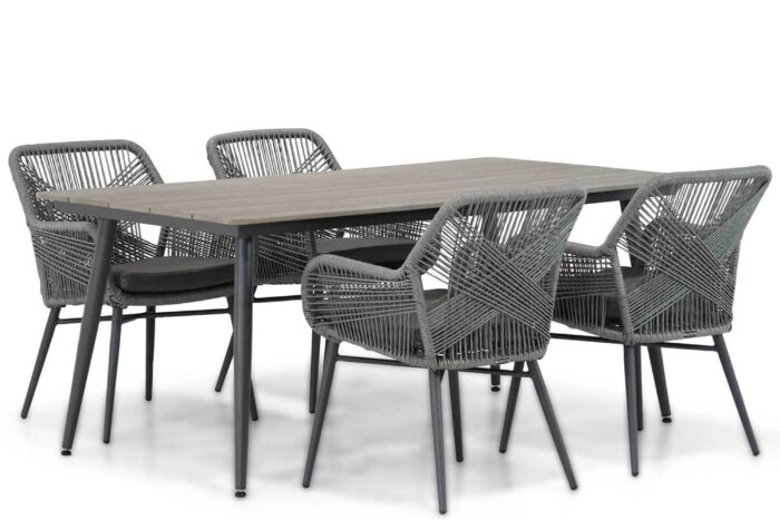 Lifestyle Garden Furniture Advance/Matale 180 cm dining tuinset 5-delig – Grijs-antraciet