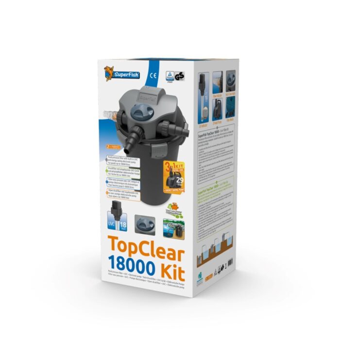 Superfish Topclear Kit 18000 vijver SuperfishTopcl.kit 18000 uvc-11w- pomp 5000l