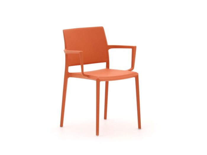 Forza Furniture Forza Sile dining tuinstoel stapelbaar Laagste prijsgarantie! – Oranje