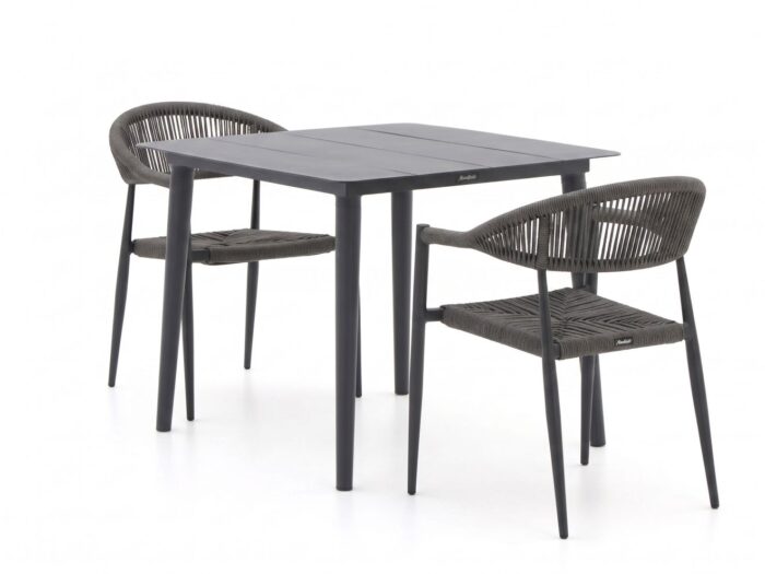 Manifesto Furniture Manifesto Belpasso/Sora 90cm dining tuinset 3-delig stapelbaar Laagste prijsgarantie!