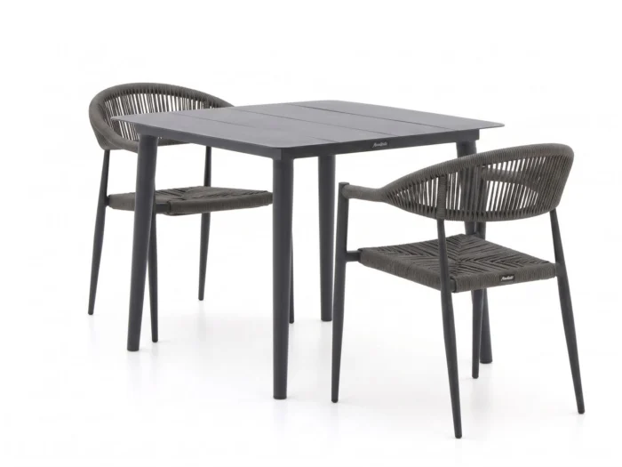 Manifesto Furniture Belpasso/Sora 90cm dining tuinset 3-delig stapelbaar