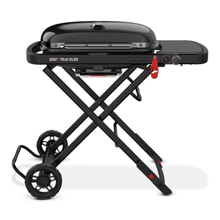 Weber Traveler stealth edition gasbarbecue BBQ – zwart