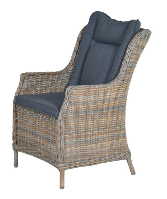Garden impressions Osborne dining fauteuil havana sand 6,5 mm reflex black – zwart