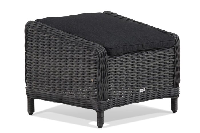 Garden Collections Buckingham dining voetenbank – Zwart