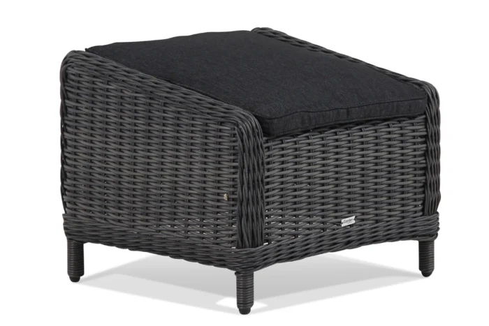 Garden Collections Buckingham dining voetenbank - Zwart