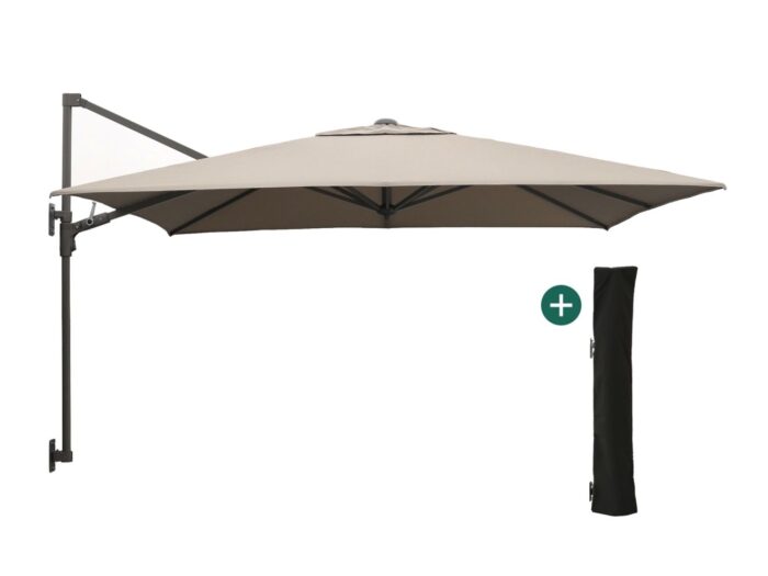 Shadowline muurparasol 250x250cm Laagste prijsgarantie! – Taupe