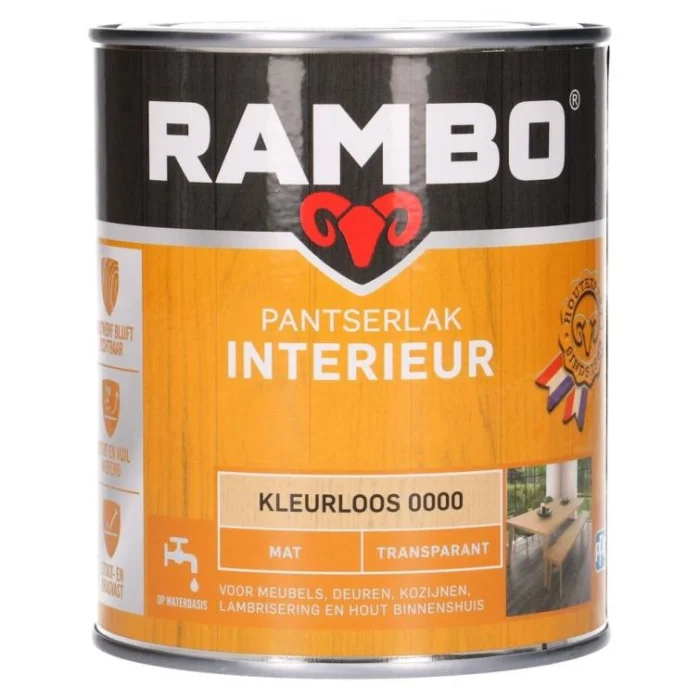 Rambo Pantserlak interieur mat 000 0,75l