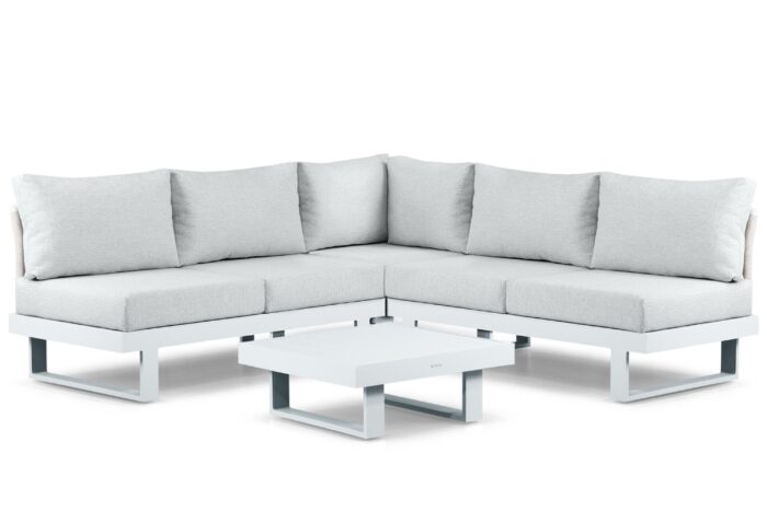Lifestyle Garden Furniture Lorenzo hoek loungeset 4-delig – Wit