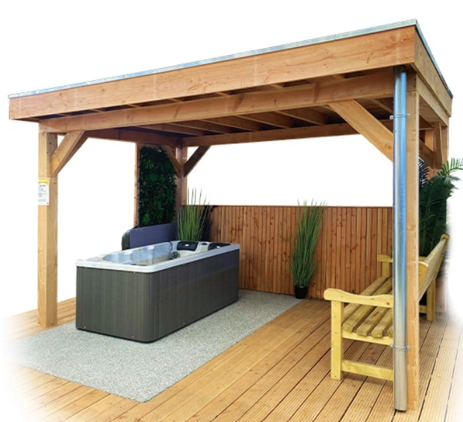 Buitengewoon de boet Veranda robuust 500×300 cm – bruin