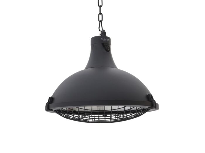 Sunred Bright Indus II hangende terrasverwarmer 2100 Watt Laagste prijsgarantie! – Zwart