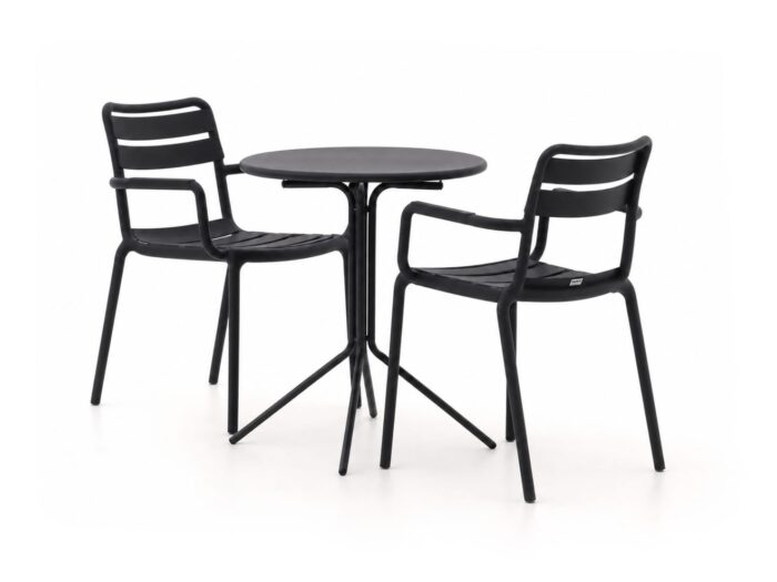 Forza Furniture Vico/Aziano ø60cm dining tuinset 3-delig stapelbaar
