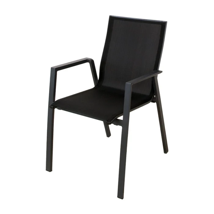 Oosterik home La Salle dining stoel midnight grey - grijs