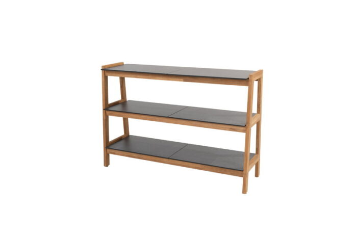 4so Liv teak tuinkast met 3 HPL planken