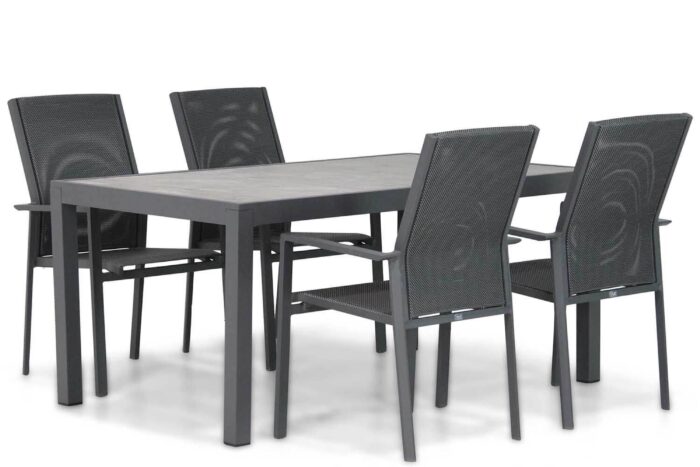 Presto Ricadi/Residence 164 cm dining tuinset 5-delig – Grijs-antraciet