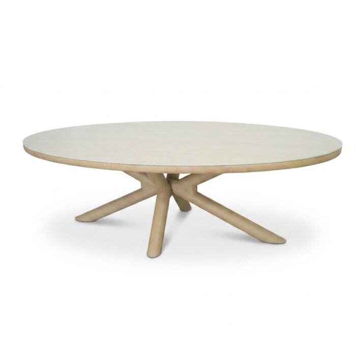 BUITEN living Serenza dining tuintafel | sintered stone + aluminium | Marble | 240cm ovaal