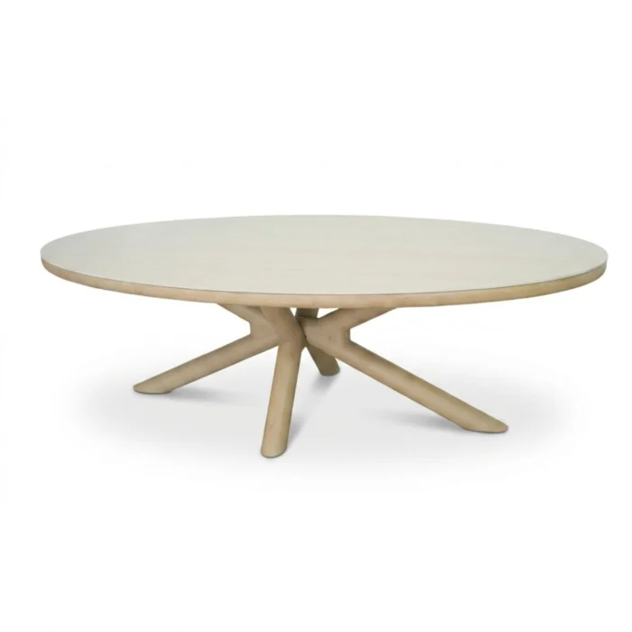 BUITEN living Serenza dining tuintafel | sintered stone + aluminium | Marble | 240cm ovaal