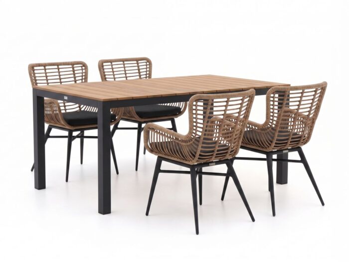 Intenso Furniture Intenso Asti/Fidenza 160cm dining tuinset 5-delig Laagste prijsgarantie!