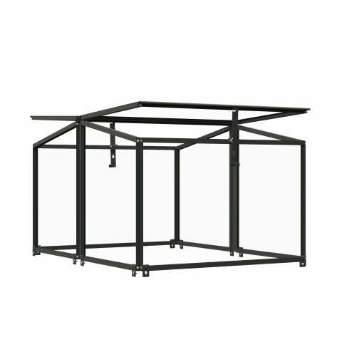 Royal well Broeikas Parsley Planter small groengrijs 4 mm veiligheidsglas – grijs;groen;wit