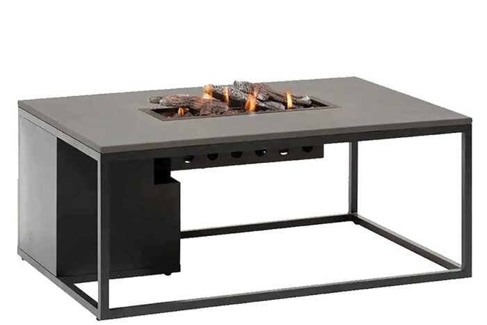 Cosiloft lounge vuurtafel 120 x 80 cm – Grijs-antraciet