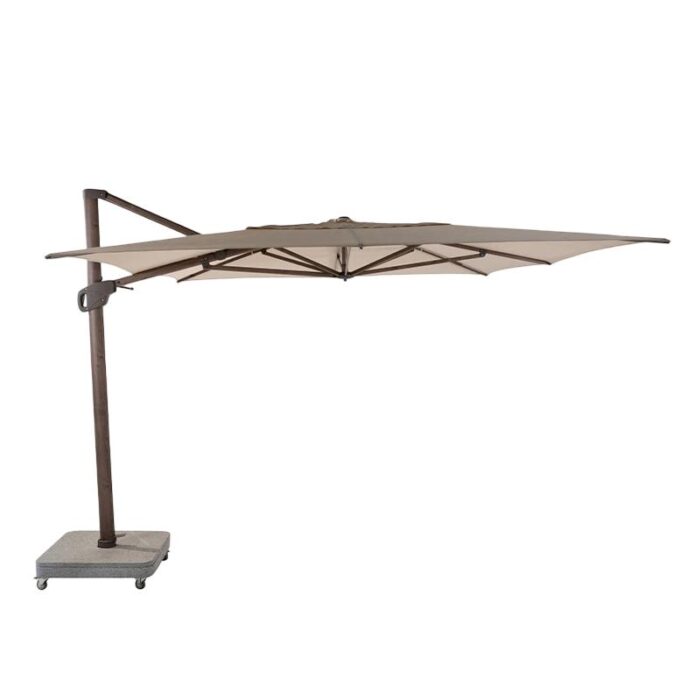4so Hacienda Zweefparasol 300×400 Beach/Wenge Frame