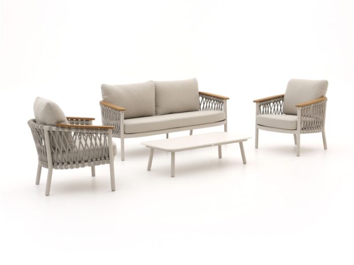 Bellagio tuinmeubelen Bellagio Birgi Novo stoel-bank loungeset 4-delig Laagste prijsgarantie! – Taupe